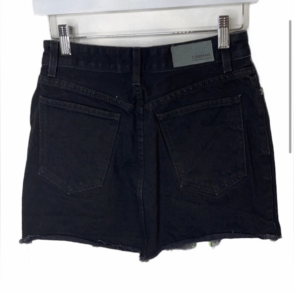 Carmar Colin Black Denim Neon Zipper
Mini Skirt - Picture 3 of 4